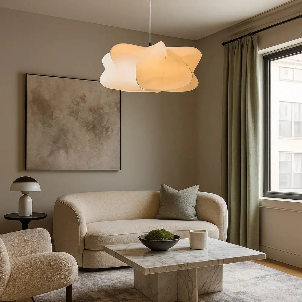 Luminaire Suspension Design <br> Lueur Éthérée | Lumora | Delvanie