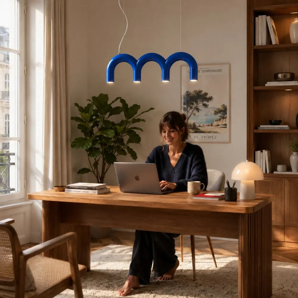 Suspensions LED - Arche Macaron Design | Obluria -  Suspension luminaire Delvanie