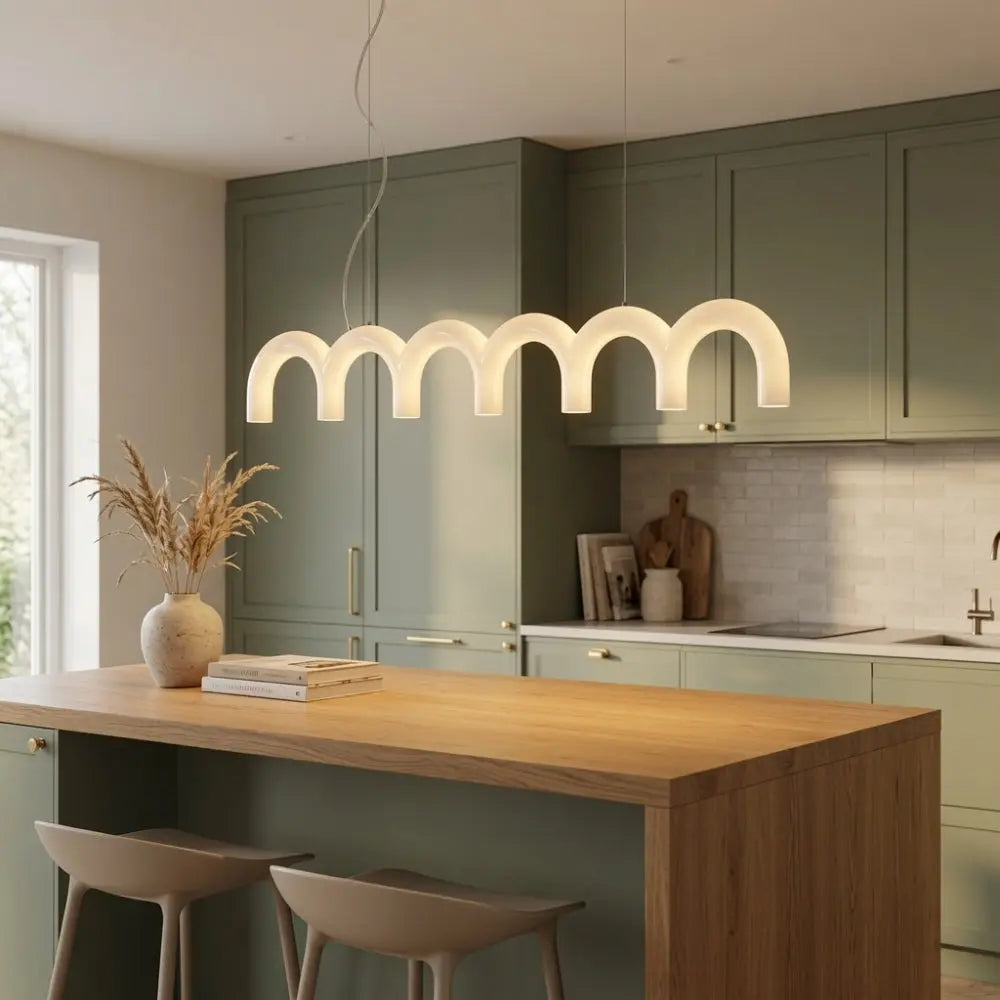 Suspensions LED - Arche Macaron Design | Obluria -  Suspension luminaire Delvanie