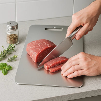 Titanium Cutting Board With Antibacterial Properties