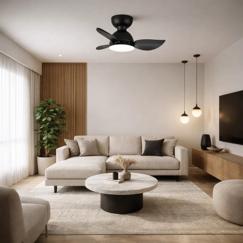 Ventilateur Plafond Luminaire - Brise Lumineuse Moderne | Aurevo -  |   Delvanie