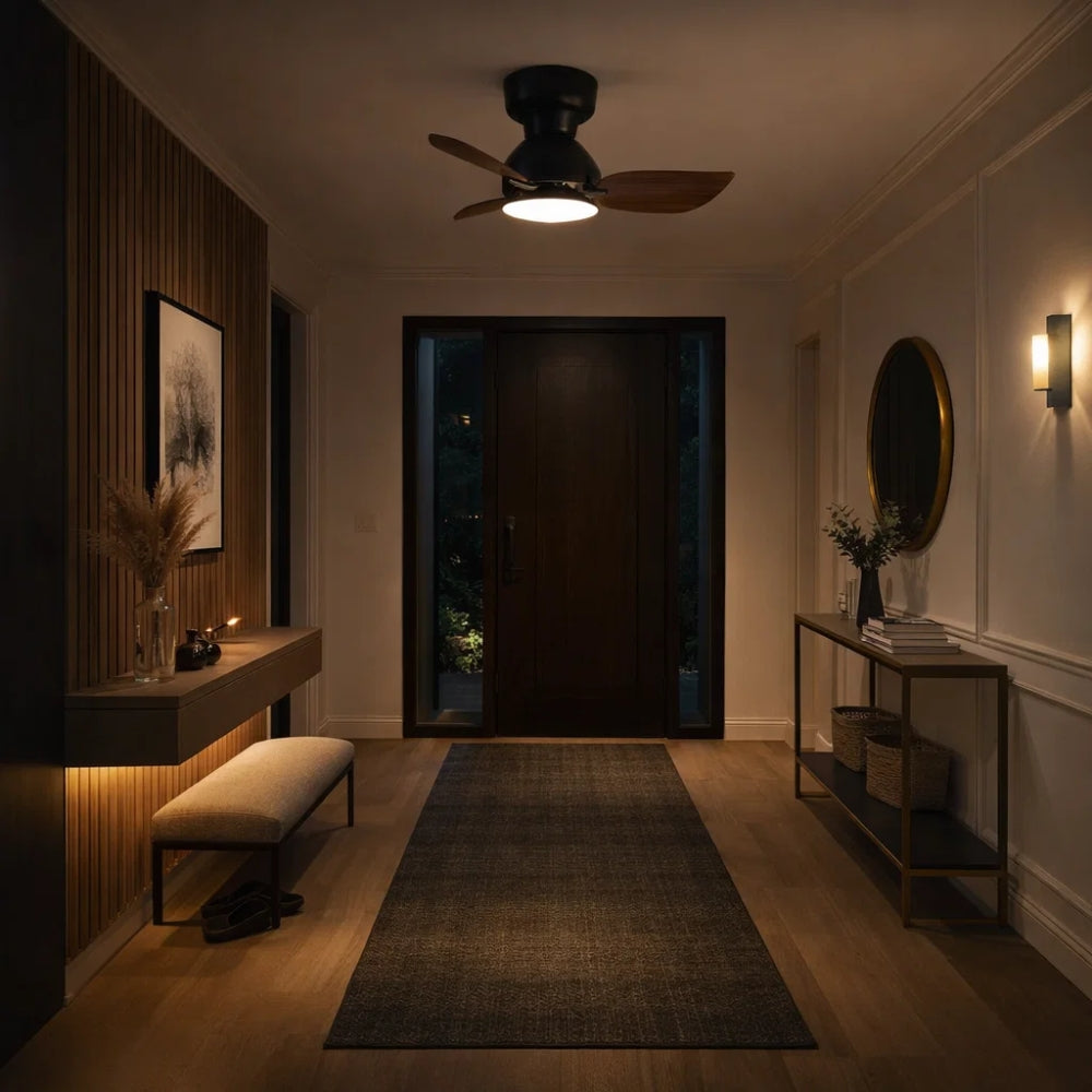 Ventilateur Plafond Luminaire - Brise Lumineuse Moderne | Aurevo -  |   Delvanie