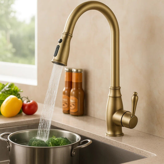 Vintage Kitchen Faucet with Modern Functionality