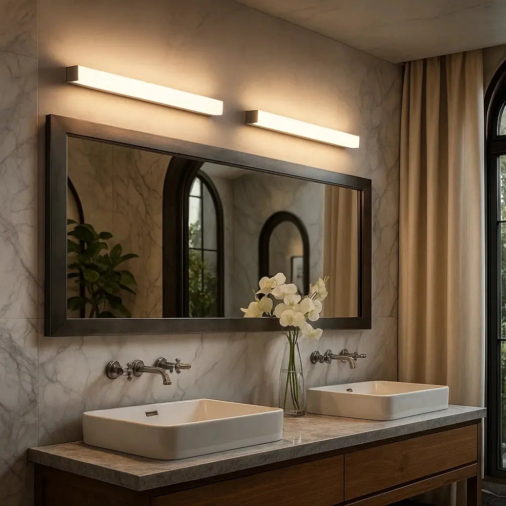 Applique Murale Salle de Bain <br> Lumière Pure | Marbella | Delvanie