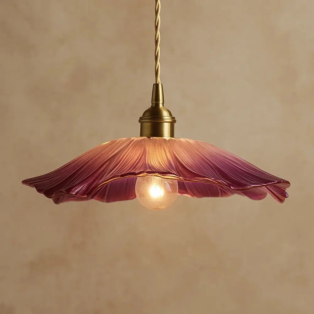 Suspension Luminaire en Verre <br> Éclat Floral | Petalis | Delvanie