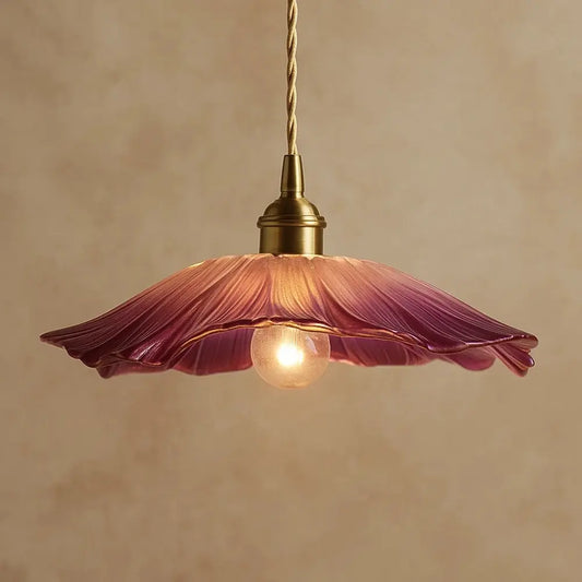 Suspension Luminaire en Verre <br> Éclat Floral | Petalis | Delvanie