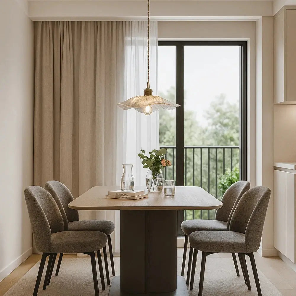 Suspension Luminaire en Verre <br> Éclat Floral | Petalis | Delvanie