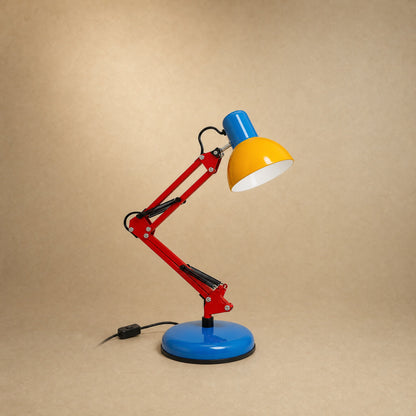 Lampe à poser tricolore à bras articulé, hauteur 60 cm | Delvanie
