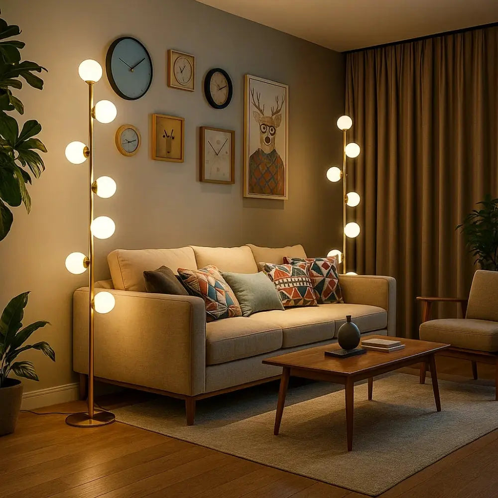 Lampadaire Salon <br> Design Raffiné | Oriona | Delvanie