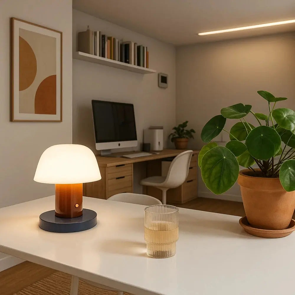 Lampe Champignon Design <br> Éclat Doux | Fungalis | Delvanie