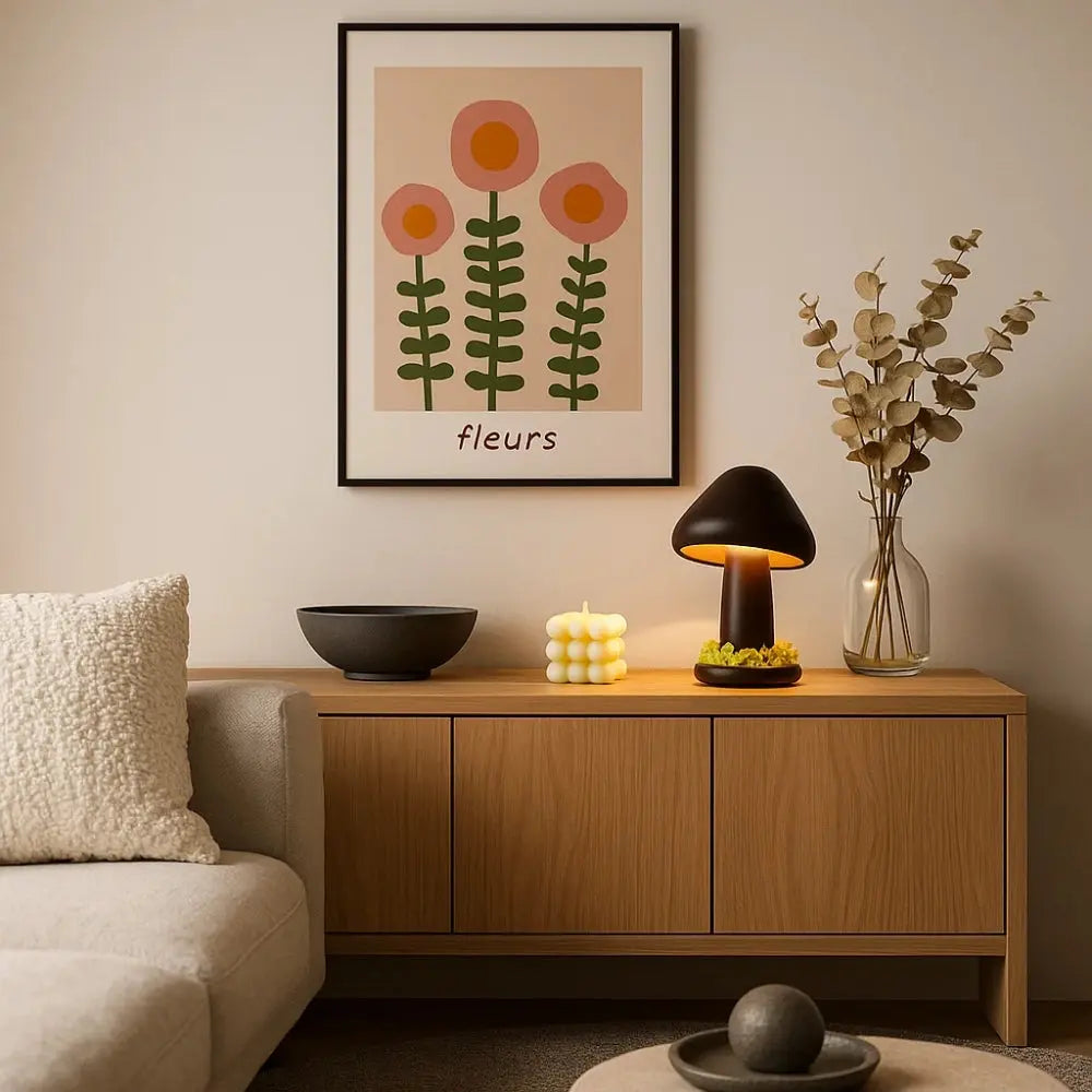 Lampe Champignon Bois <br> Éclat Organique | Fungor | Delvanie