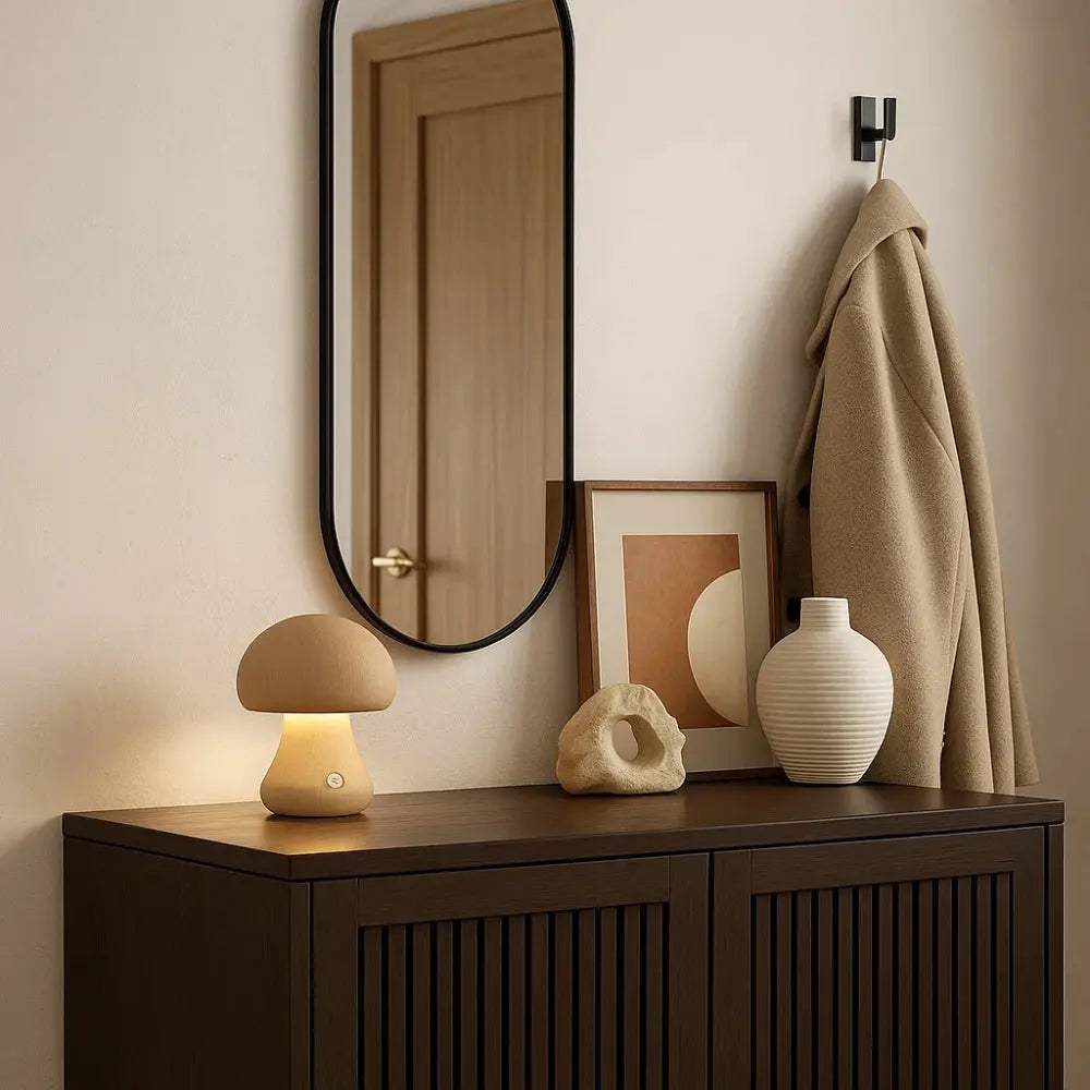 Lampe de Chevet Champignon <br> Lueur Enveloppante | Mushara | Delvanie