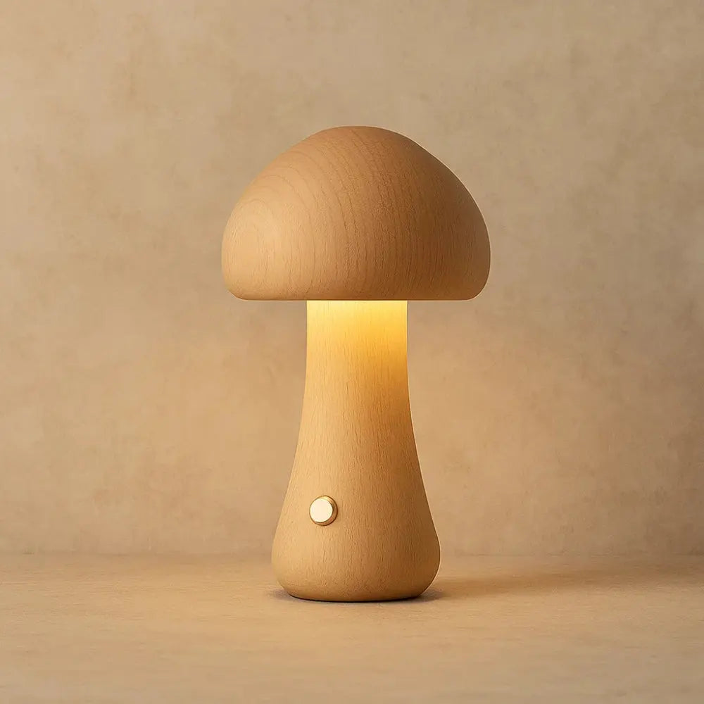 Lampe de Chevet Champignon <br> Lueur Enveloppante | Mushara | Delvanie